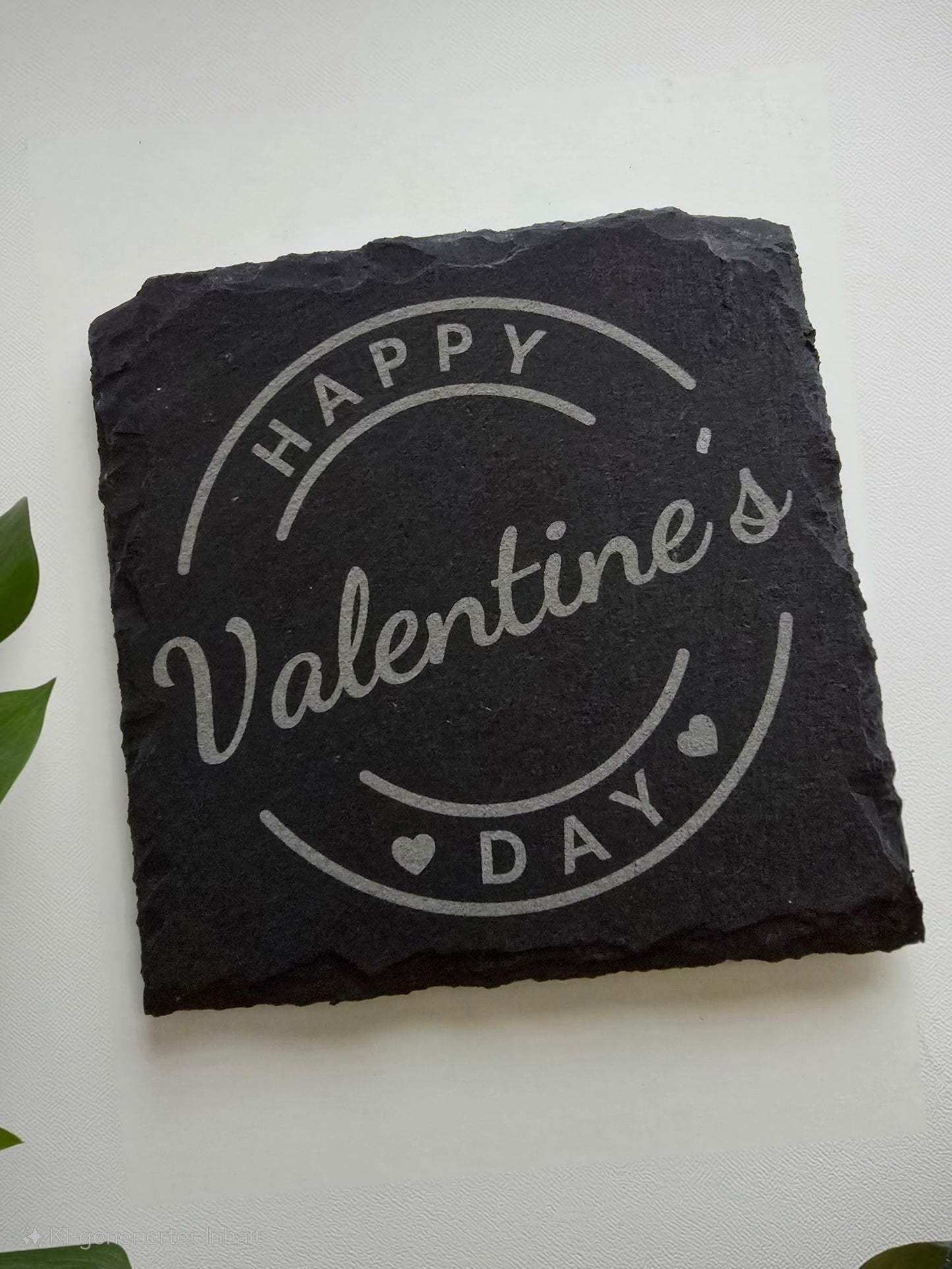 Schieferuntersetzer – Alles Gute zum Valentinstag ❤️