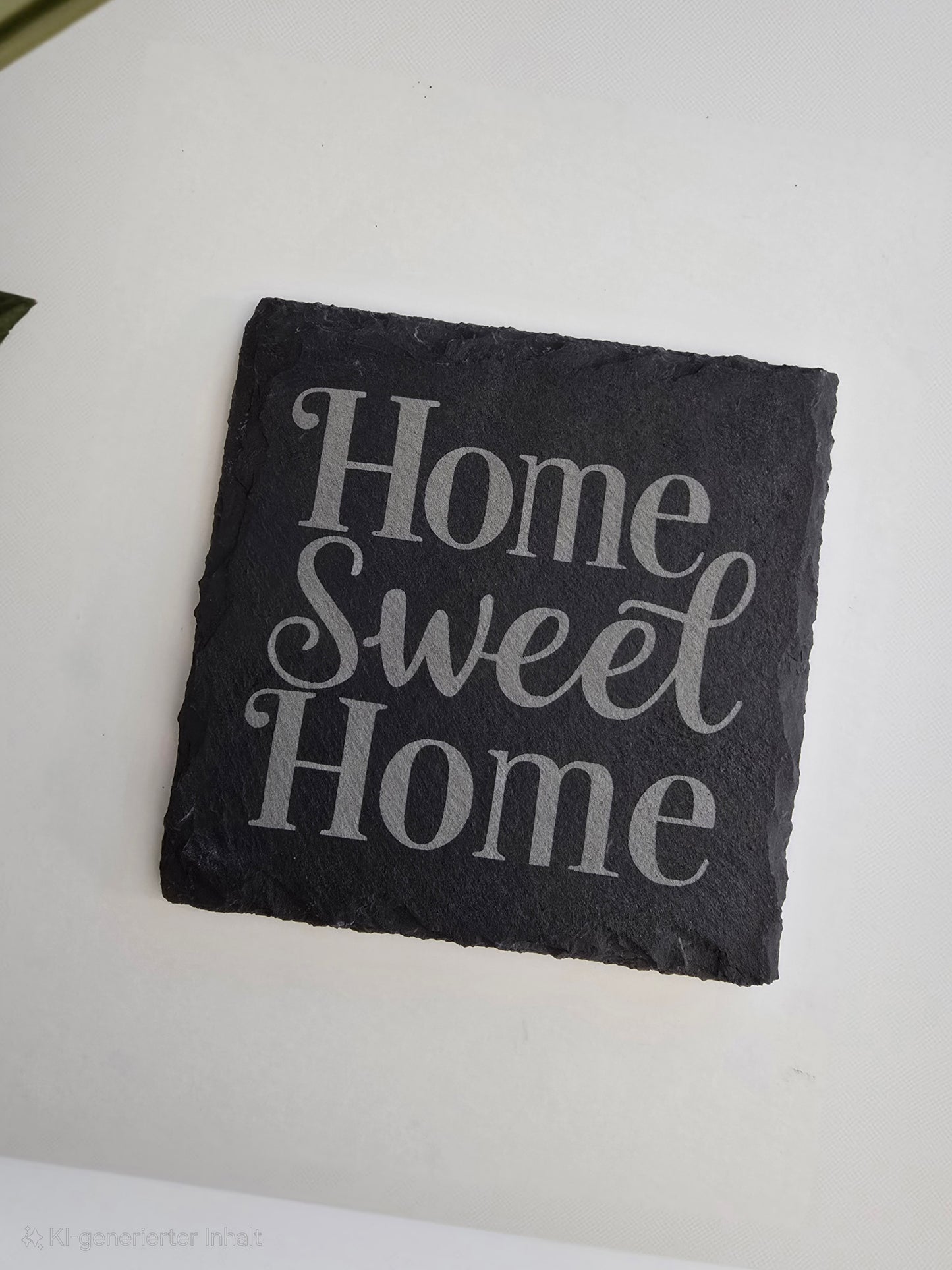 Schieferuntersetzer „Home Sweet Home“ – Stilvolle Deko für dein Zuhause 🏡