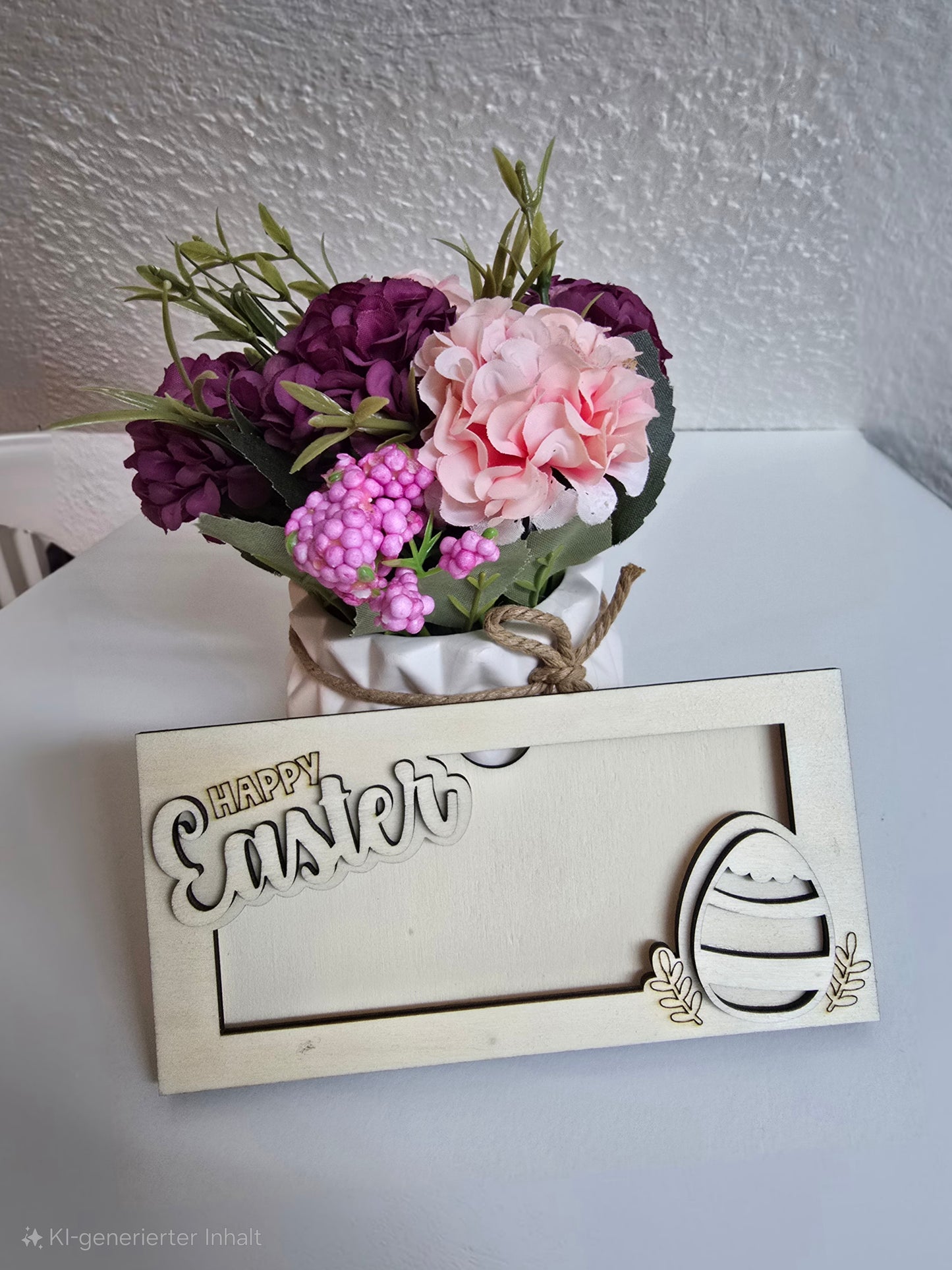 Personalisierbarer Osterrahmen aus Holz – Kreatives Geschenk zu Ostern 🐰🌸